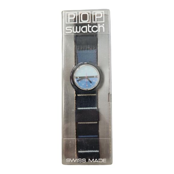 1998 SWATCH MIDI POP 'PERISCOPE' PMB115 NEW OLD STOCK IN BOX. 39MM WATCH - Picture 4 of 6